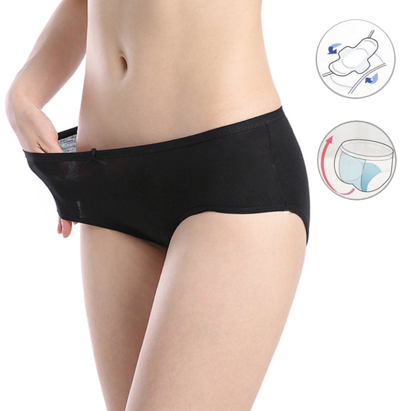 Female Leak Proof Menstrual Panties Physiological  Women Underwear Period Warm Cotton Waterproof  Briefs Culotte Menstruelle