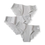 Cotton Panty 3Pcs/lot Solid Women's Panties Comfort Underwear Skin-friendly Briefs For Women Sexy Low-Rise Panty Intimates L XL