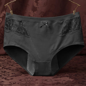 Plus Size Lace High Waist Cotton Panties Women Big Size Period Underwear Physiological Briefs Leak Proof Menstrual Pants Female